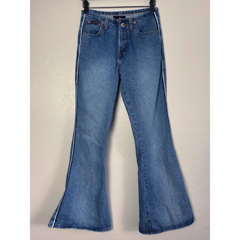 Contour Y2K low rise no waist flare jeans 90s